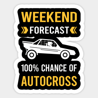 Weekend Forecast Autocross Sticker